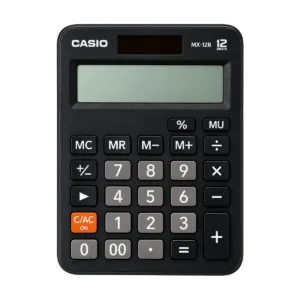 Calculadora Casio MX-12B 12 Dígitos Negra