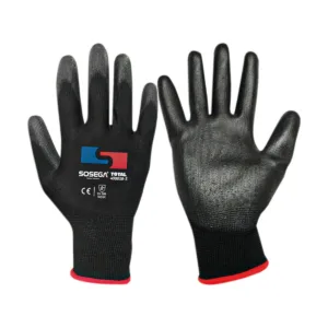 Guante de Poliuretano Negro Total Black Sosega