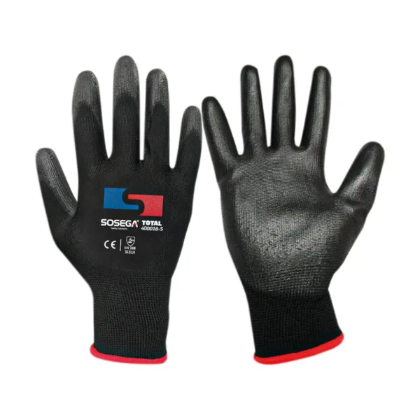 Guante de Poliuretano Negro Total Black Sosega