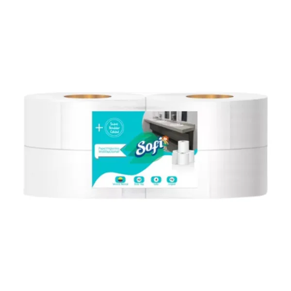 Papel Higiénico Jumbo Sofi 250 m x 4 Rollos