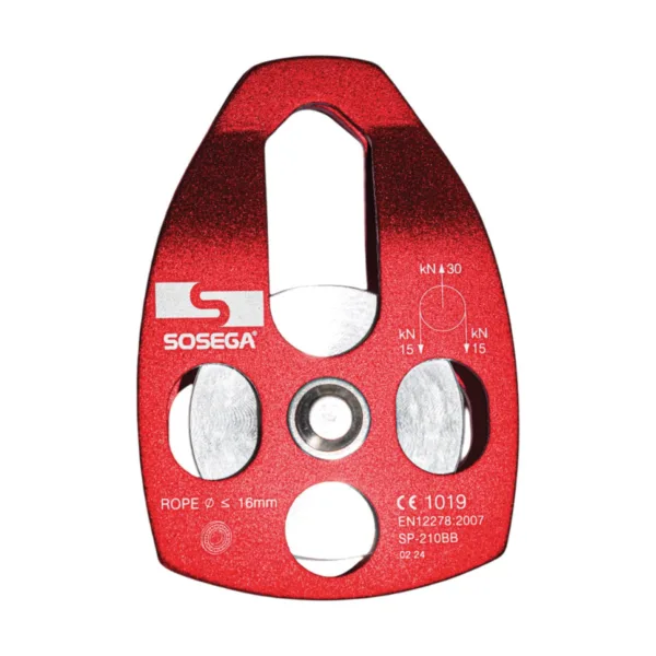 Polea Sencilla Grande en Aluminio 30 kN Sosega