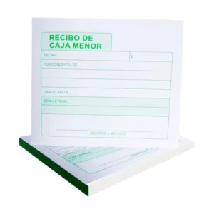 Recibo de Caja Menor x 100 Hojas
