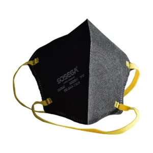 Tapabocas N95 Plegable Negro Sosega